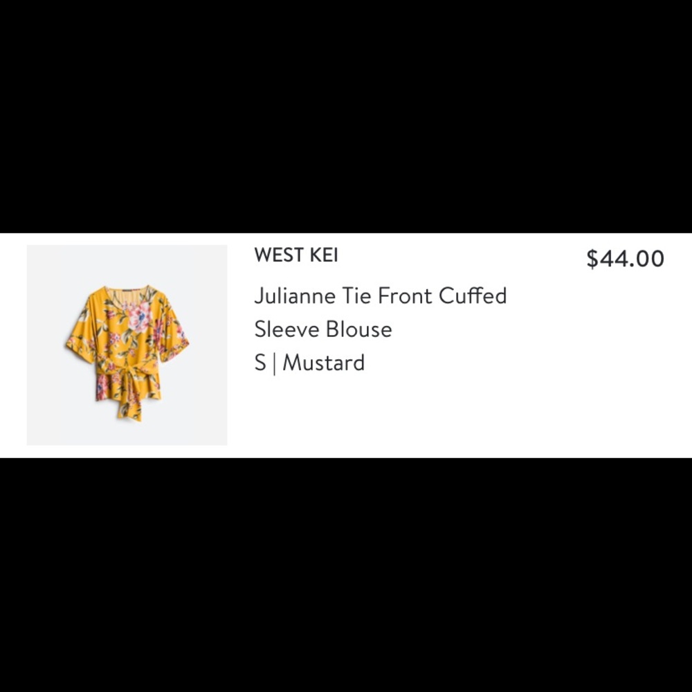 Julianne Tie Front Blouse